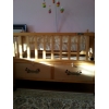 Кроватка детская с рождения 1, 10 х 0, 60 разборная деревянная, 2-х уровневая с люлькой в комплекте. Цена 1500 манат